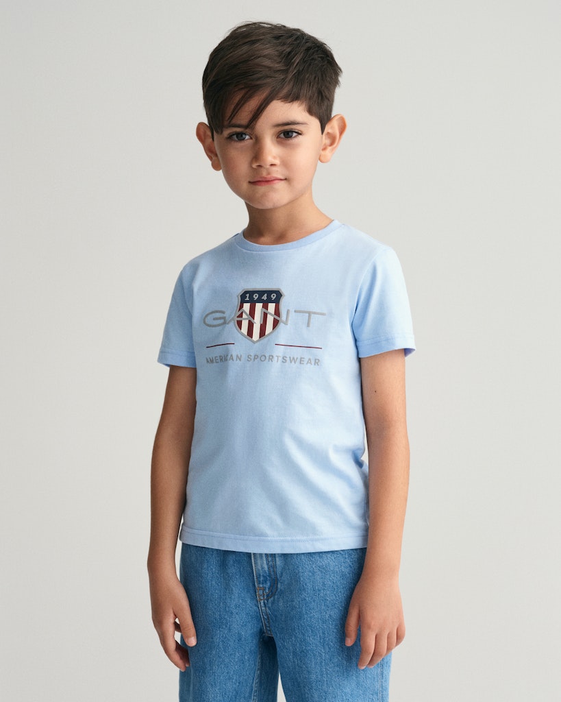 Gant Archive Shield Ss T-shirt-T-skjorte-Gant-Junior Barneklær