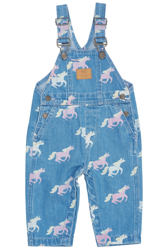Copenhagen Organisk Denim Snekkerbukse Unicorn Print-Bukse-Copenhagen-Junior Barneklær