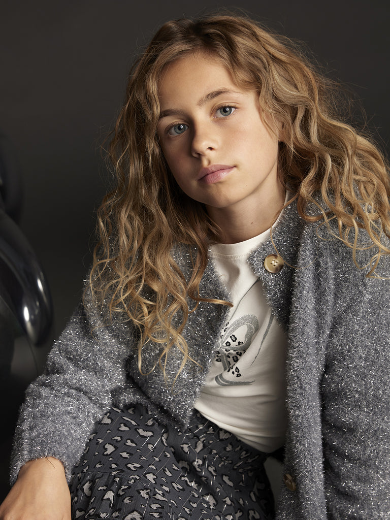Creamie Cardigan Glitter-Genser-Creamie-Junior Barneklær