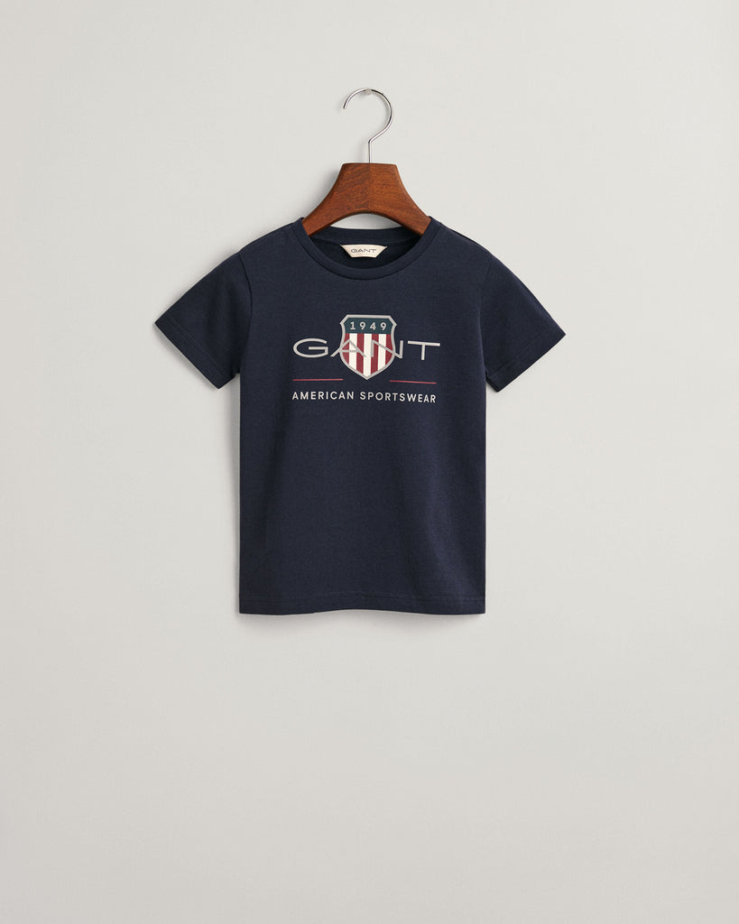 Gant Archive Shield Ss T-shirt - Liten gutt-T-skjorte-Gant-Junior Barneklær