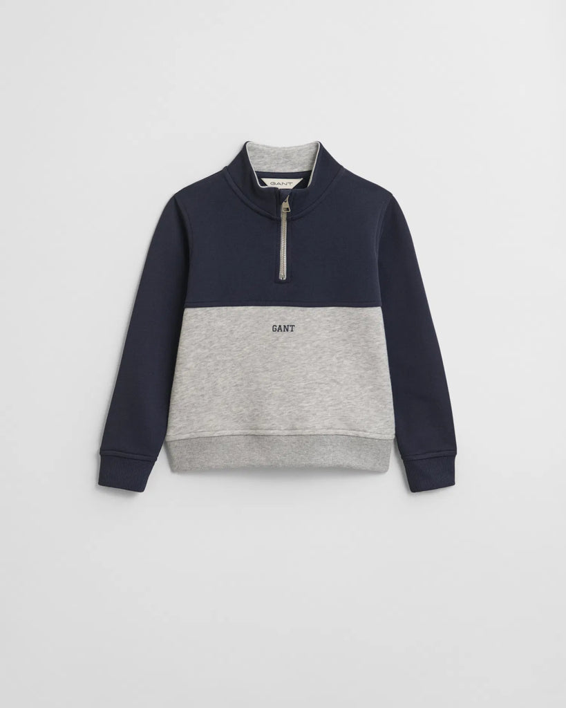 Gant Blocked Half-Zip Genser-Genser-Gant-Junior Barneklær