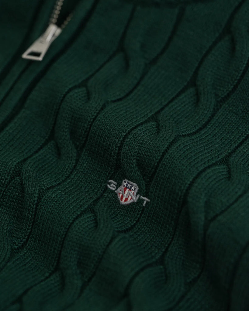 Gant Kabelstrikk Half-Zip-Genser-Gant-Junior Barneklær