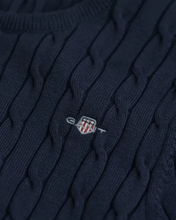 Gant Kabelstrikk Kort Erm-Genser-Gant-Junior Barneklær