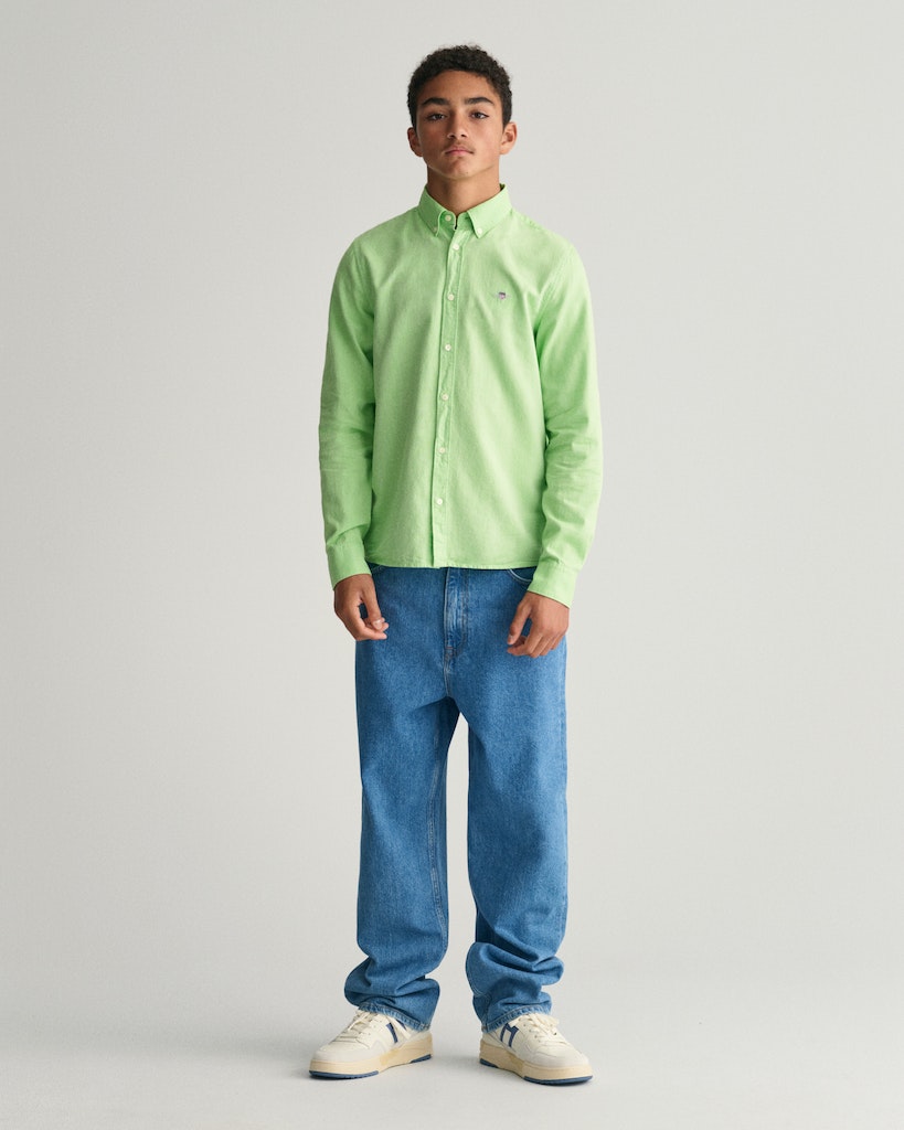 Gant Oxford Striped B.d. Shirt-Skjorte-Gant-Junior Barneklær