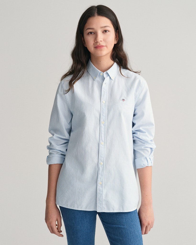 Gant Oxford Striped B.d. Shirt-Skjorte-Gant-Junior Barneklær