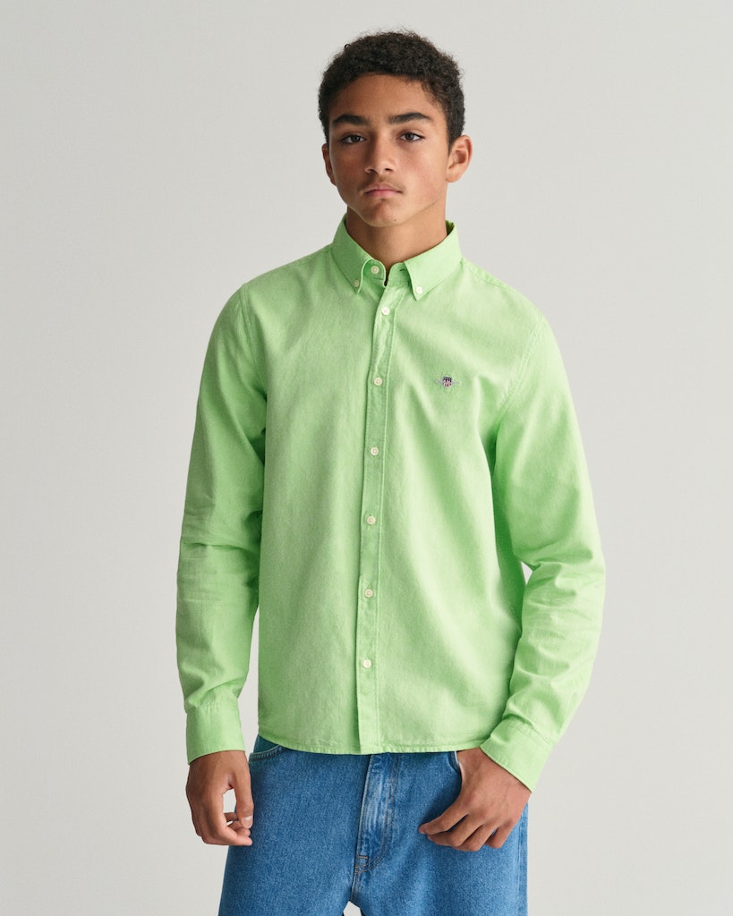 Gant Oxford Striped B.d. Shirt-Skjorte-Gant-Junior Barneklær