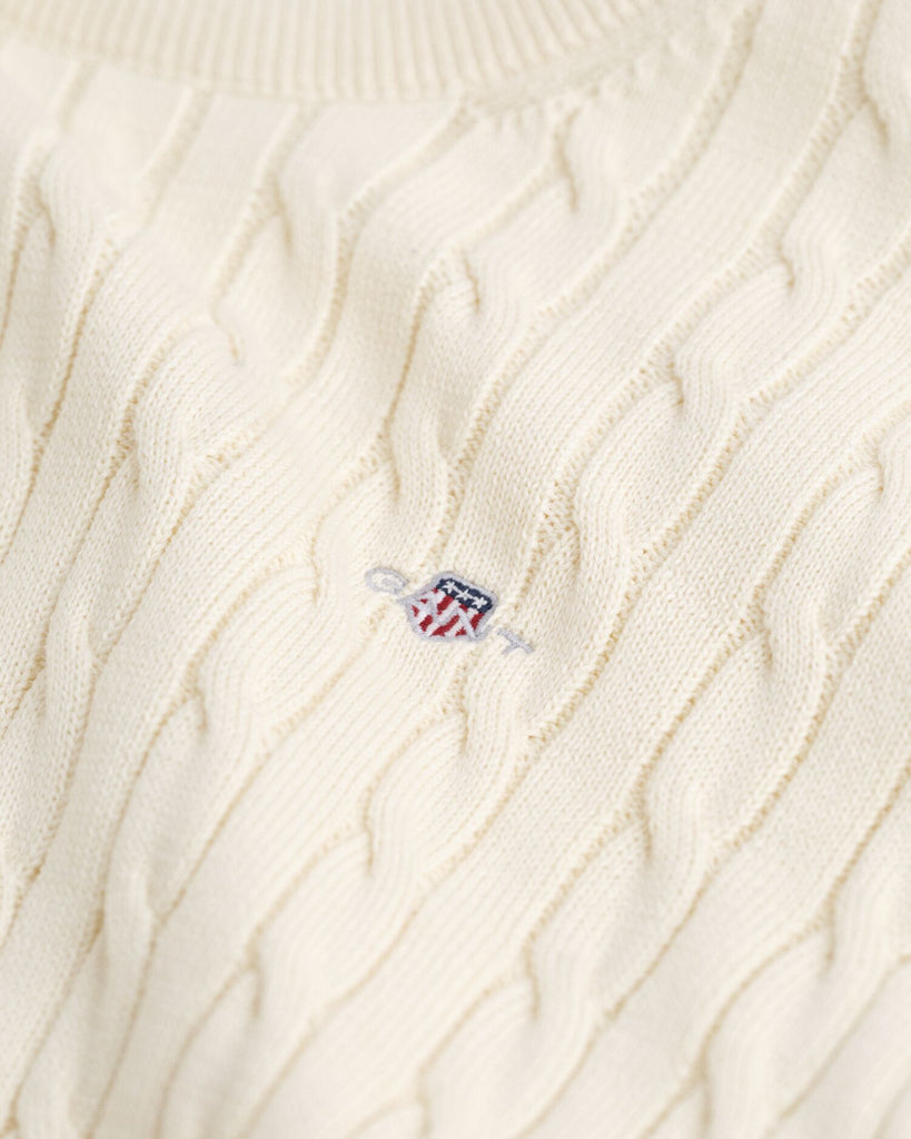 Gant Shield Bomull Kabelstrikk-Genser-Gant-Junior Barneklær