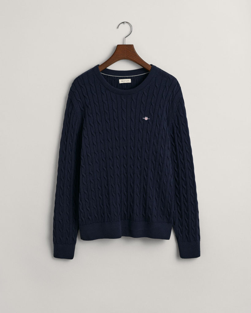 Gant Shield Bomull Kabelstrikk-Genser-Gant-Junior Barneklær