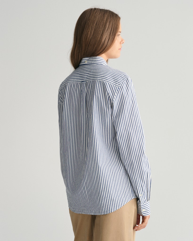 Gant Striped Shield B.d Poplin Shirt-Skjorte-Gant-Junior Barneklær