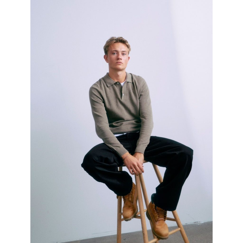 Grunt Ham Polo Strikk-Genser-Grunt-Junior Barneklær