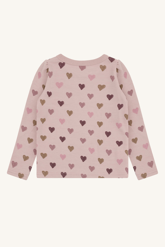 Hust&Claire Abba Hearts Puff Trøye-T-skjorte-Hust&Claire-Junior Barneklær