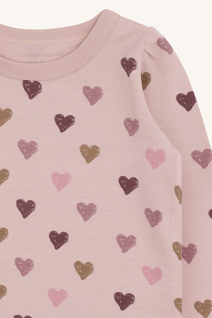 Hust&Claire Abba Hearts Puff Trøye-T-skjorte-Hust&Claire-Junior Barneklær