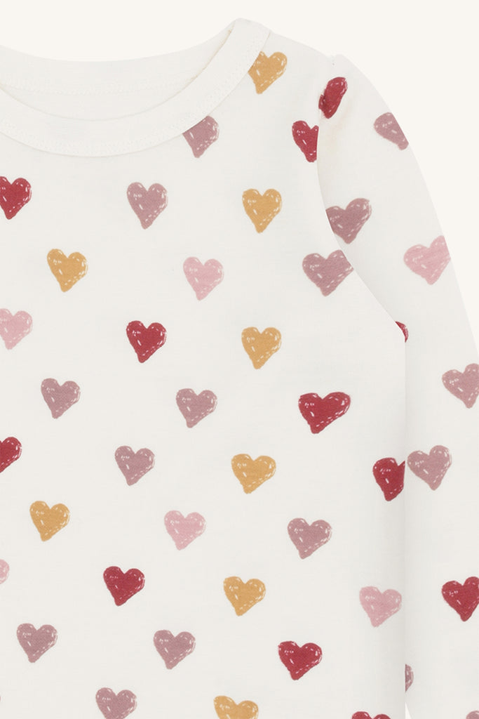 Hust&Claire Abba Hearts Puff Trøye-T-skjorte-Hust&Claire-Junior Barneklær