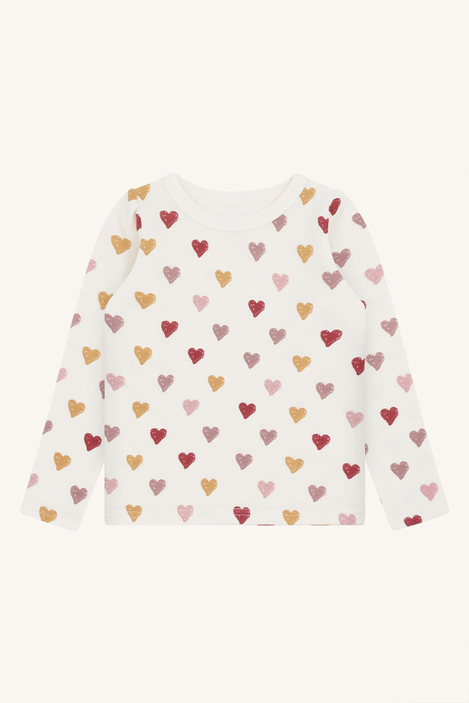 Hust&Claire Abba Hearts Puff Trøye-T-skjorte-Hust&Claire-Junior Barneklær