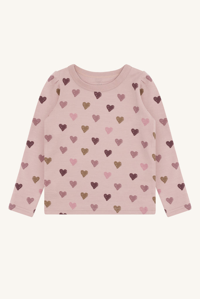 Hust&Claire Abba Hearts Puff Trøye-T-skjorte-Hust&Claire-Junior Barneklær