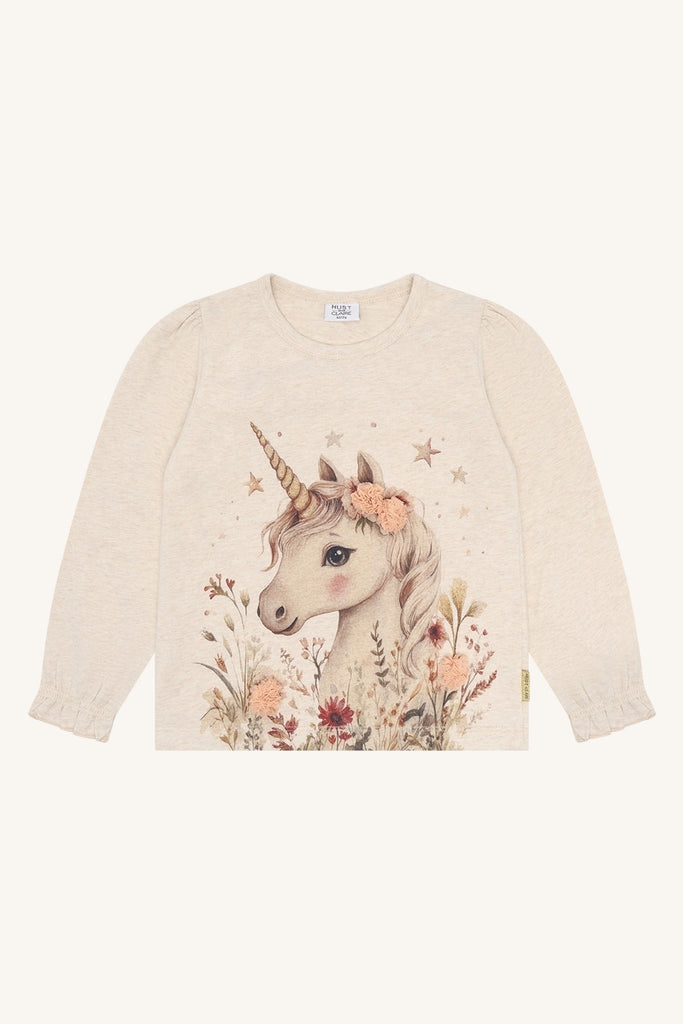 Hust&Claire Alma Unicorn Longsleeve-T-skjorte-Hust&Claire-Junior Barneklær