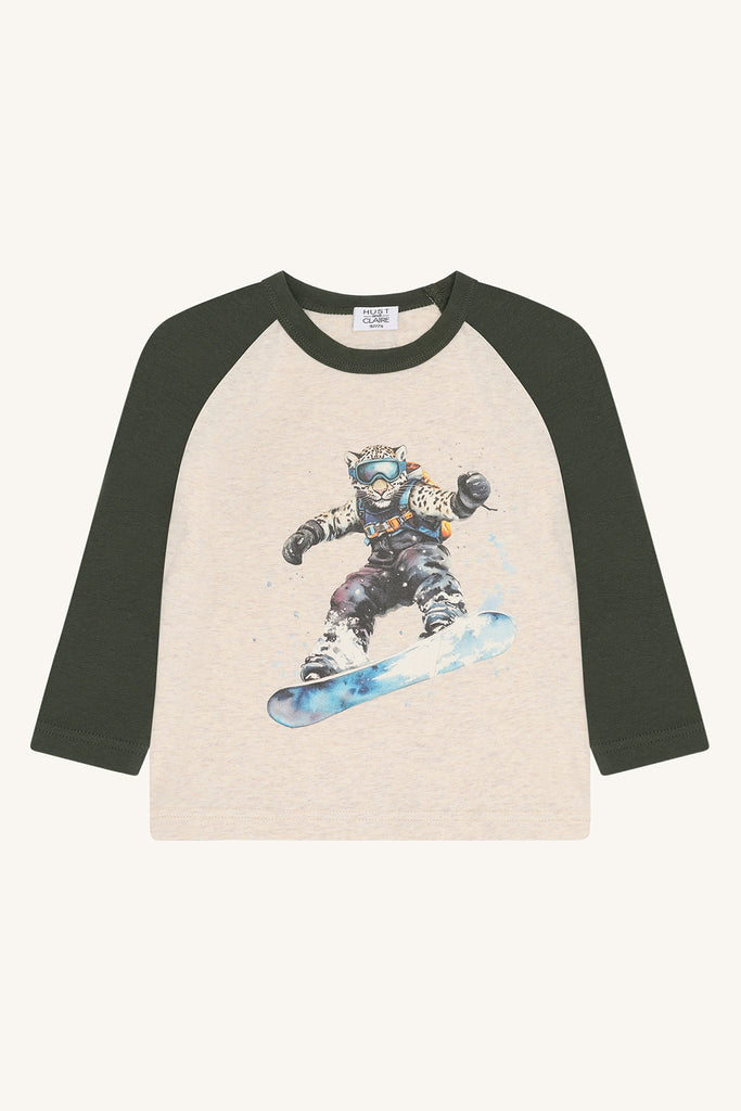 Hust&Claire Anton Snowleopard Longsleeve-T-skjorte-Hust&Claire-Junior Barneklær