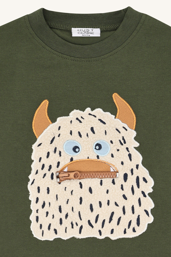 Hust&Claire Anton Snowmonster Genser-T-skjorte-Hust&Claire-Junior Barneklær