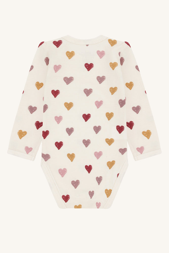 Hust&Claire Baloo Hearts Puff Body-Body-Hust&Claire-Junior Barneklær