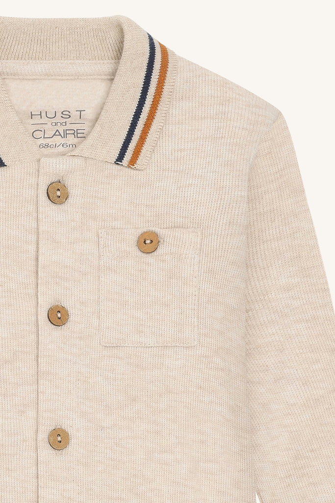 Hust&Claire Boye Polo Stripes Body-Body-Hust&Claire-Junior Barneklær