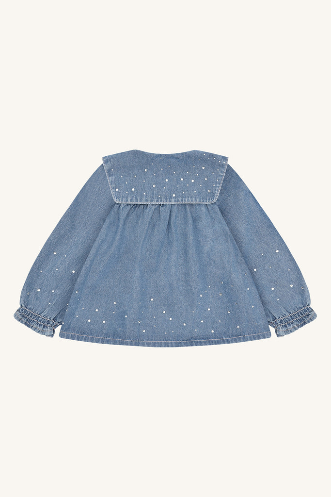 Hust&Claire Karoline Denim Bluse-Kjole-Hust&Claire-Junior Barneklær