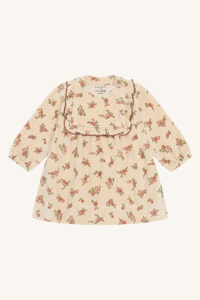 Hust&Claire Kis Winter Roses Kjole-Kjole-Hust&Claire-Junior Barneklær