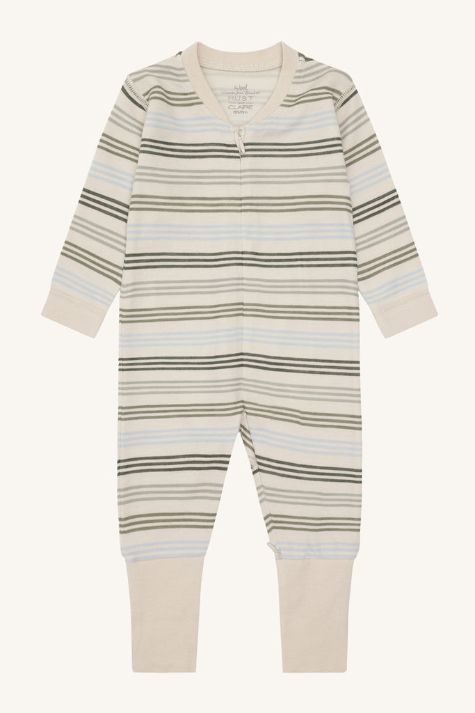 Hust&Claire Manu Zip 3 Stripes Heldrakt-Nattøy-Hust&Claire-Junior Barneklær