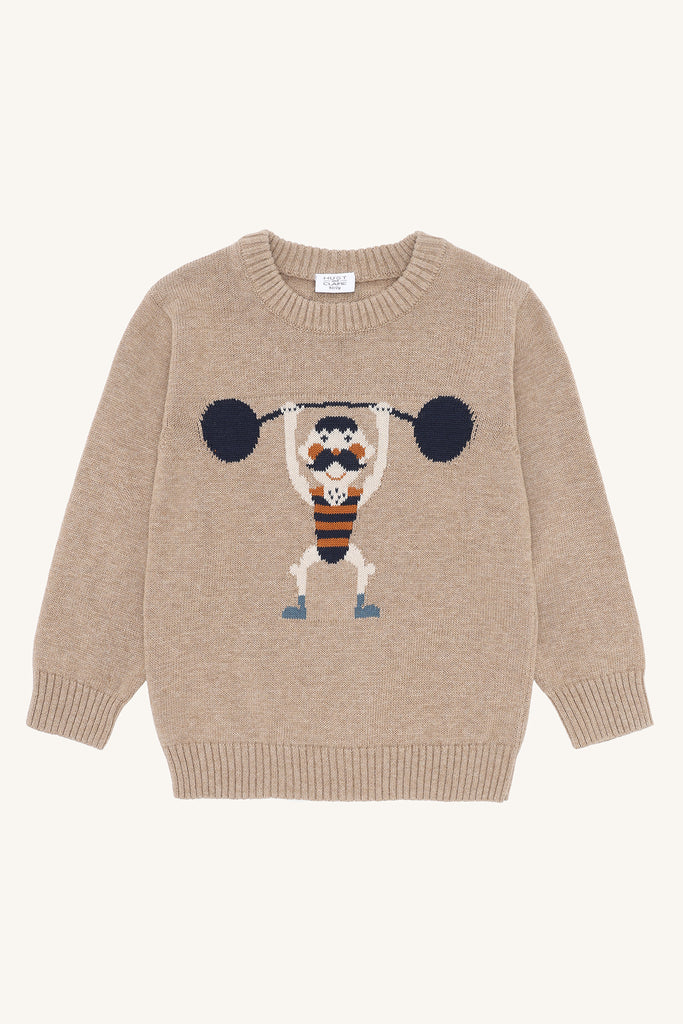 Hust&Claire Pelle Knit Strong Man Genser-Genser-Hust&Claire-Junior Barneklær