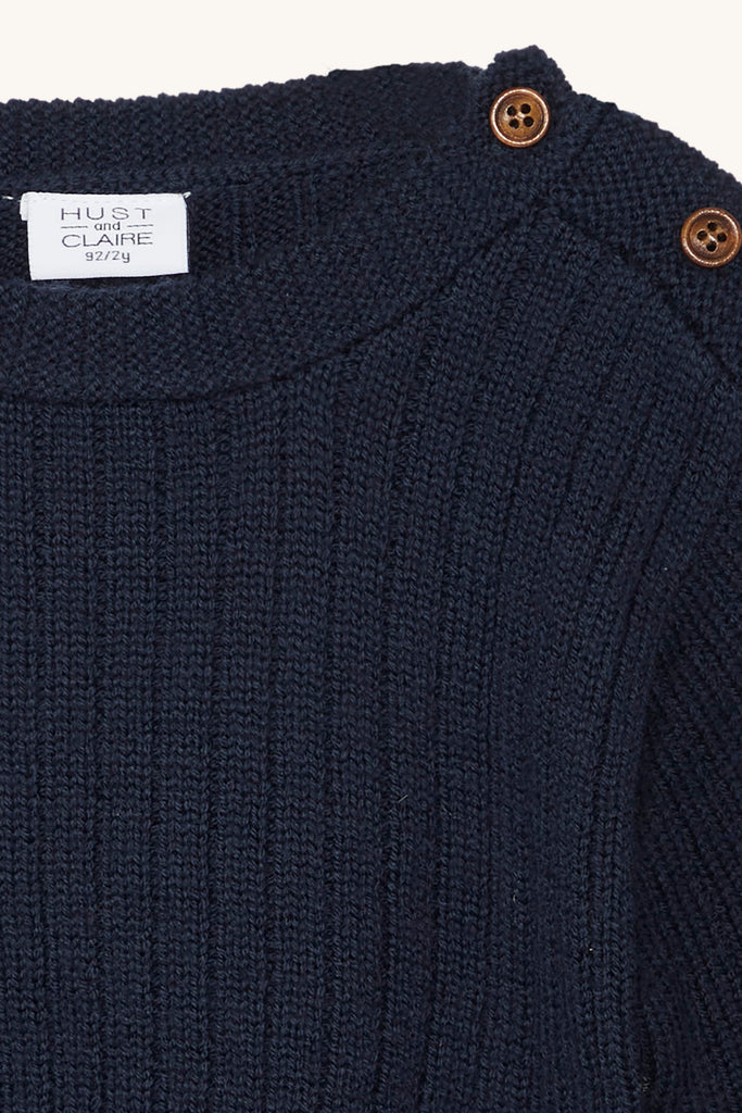 Hust&Claire Pil Ull Ribb Genser-Genser-Hust&Claire-Junior Barneklær