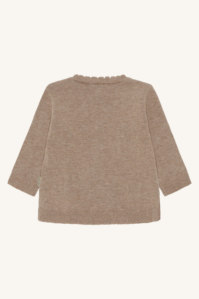 Hust&Claire Pusle Flower Strikkegenser-Genser-Hust&Claire-Junior Barneklær