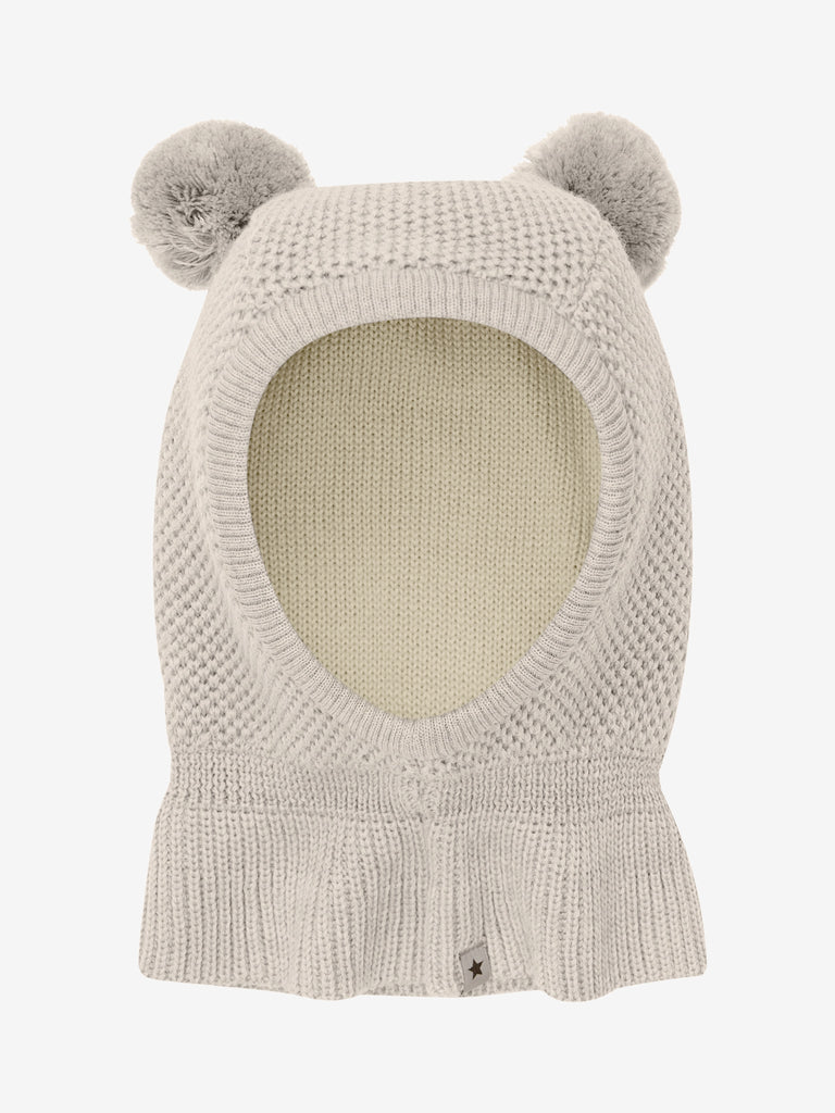 Huttelihut Balaclava Windstop Pompoms-Hodeplagg-Huttelihut-Junior Barneklær