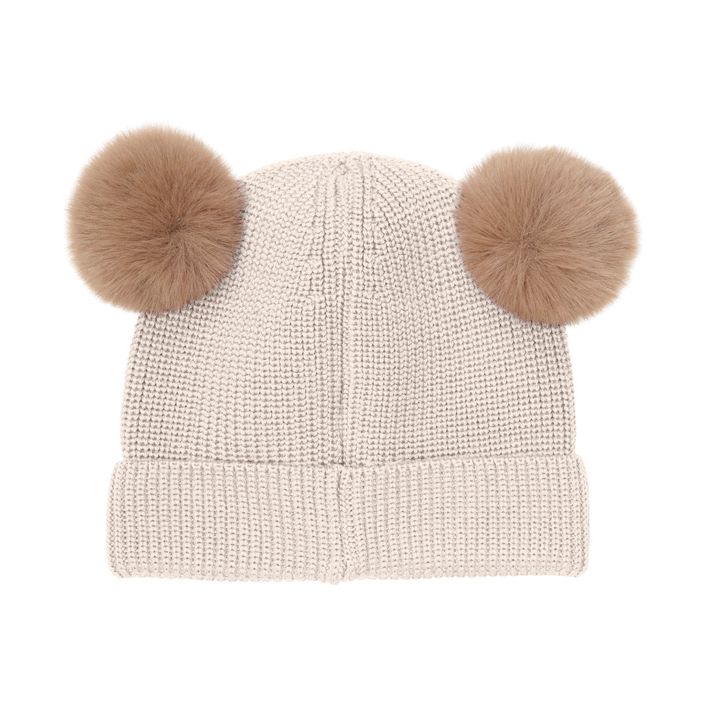 Huttelihut Beanie Ull Pompoms-Hodeplagg-Huttelihut-Junior Barneklær