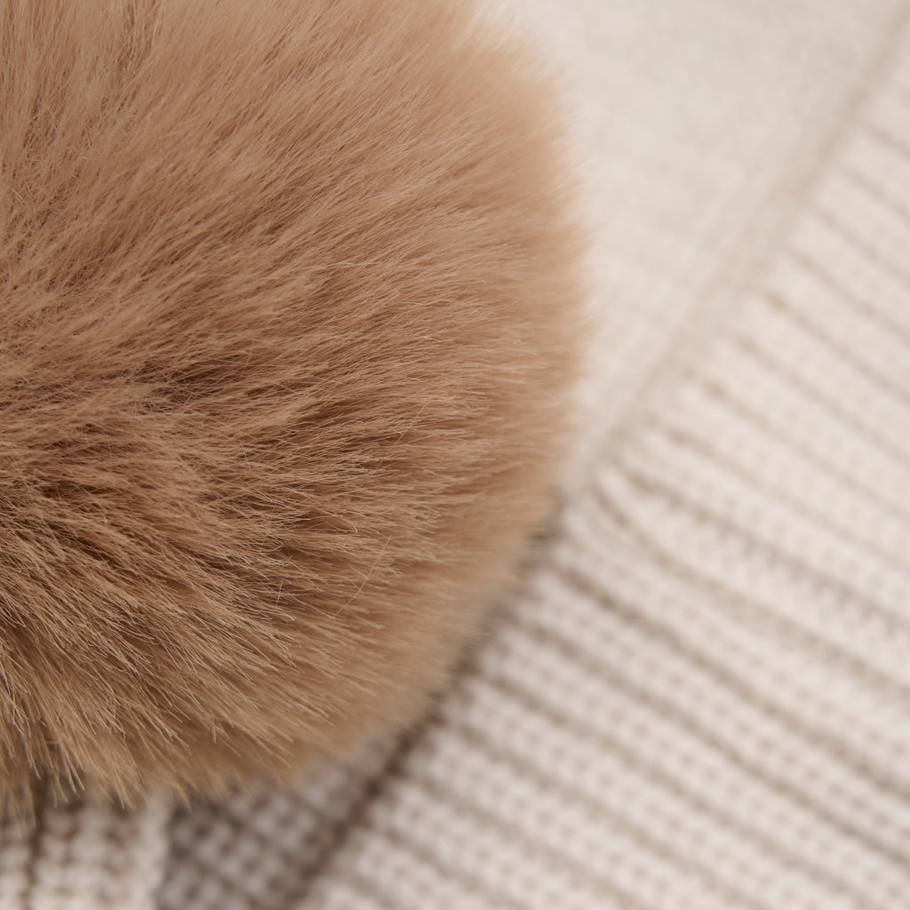 Huttelihut Beanie Ull Pompoms-Hodeplagg-Huttelihut-Junior Barneklær