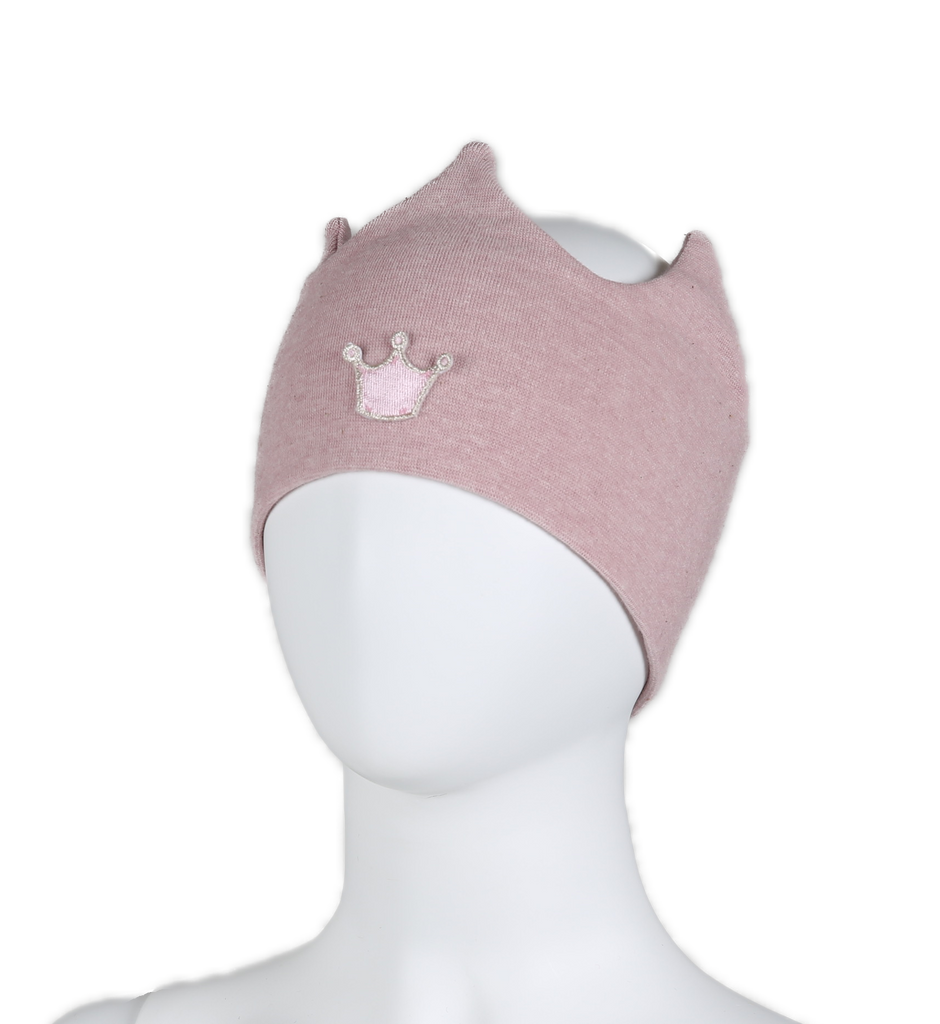 Kivat Kronepannebånd I Cotwool Med Vindstopper; Kronelogo - Pudderrosa-Hodeplagg-Kivat-Junior Barneklær