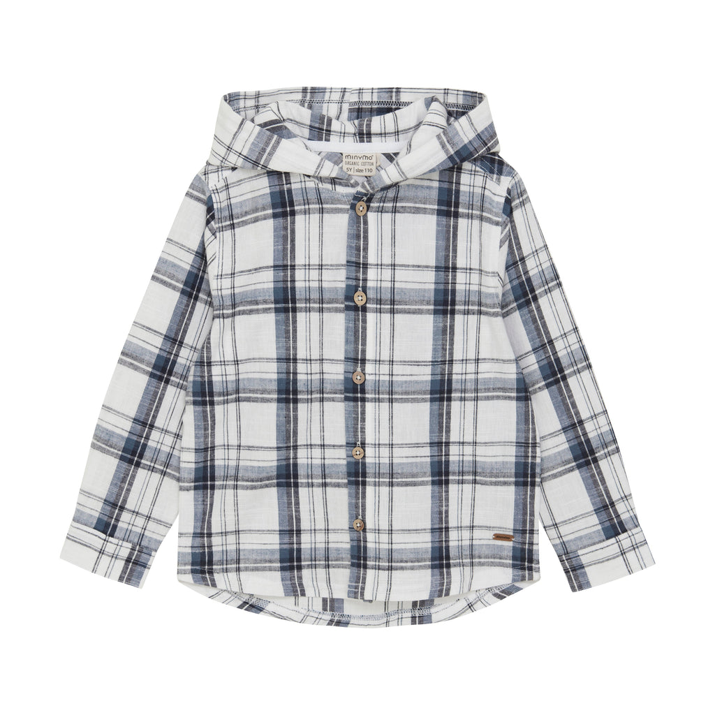 Minymo Shirt Ls Check-Skjorte-Minymo-Junior Barneklær