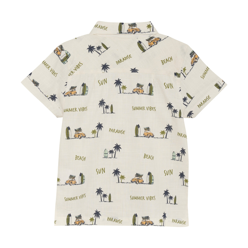Minymo Shirt Ss Aop-Skjorte-Minymo-Junior Barneklær