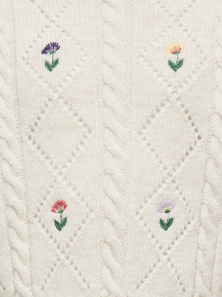 Only Flower Strikket Genser-Genser-Only-Junior Barneklær