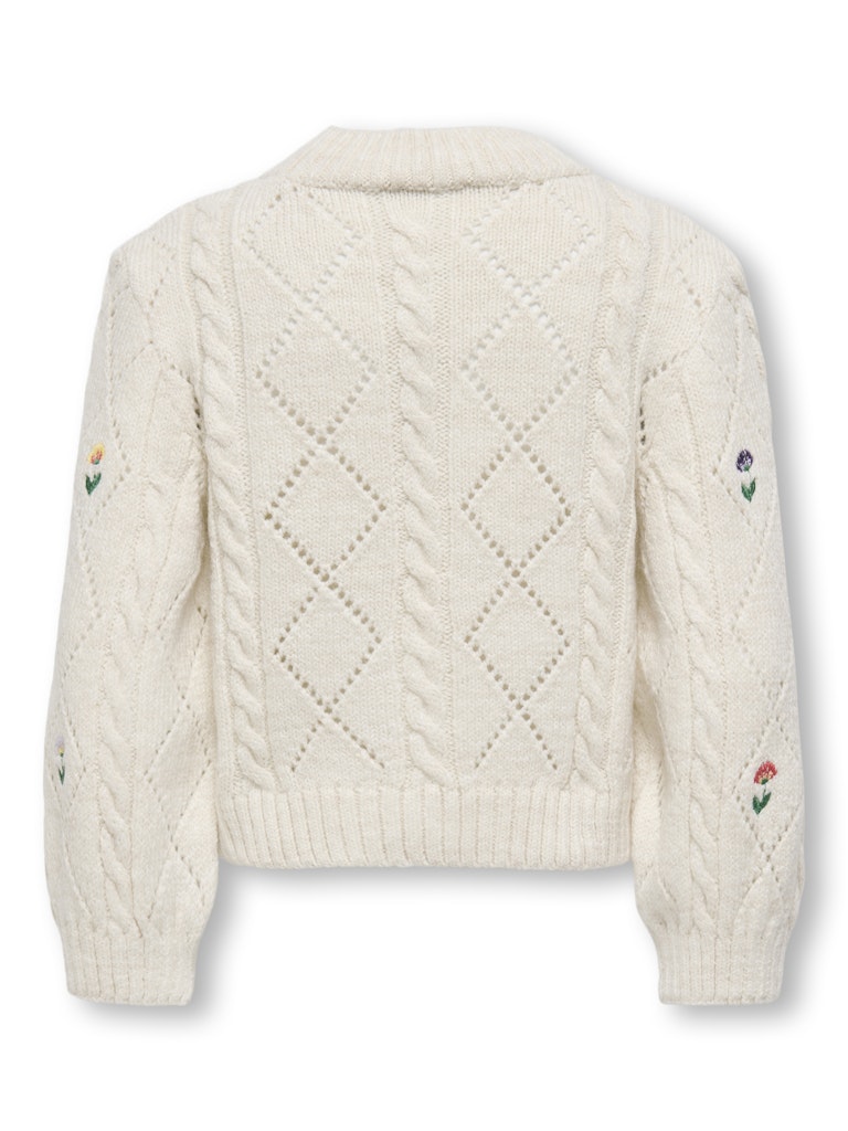 Only Flower Strikket Genser-Genser-Only-Junior Barneklær