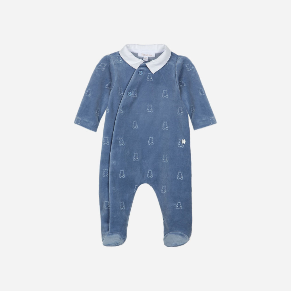 Patachou Babygrow - Pure Blue - Inverno 2025-Body-Patachou-Junior Barneklær