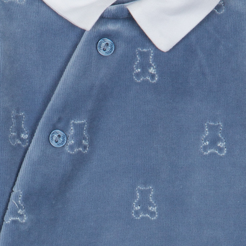 Patachou Babygrow - Pure Blue - Inverno 2025-Body-Patachou-Junior Barneklær