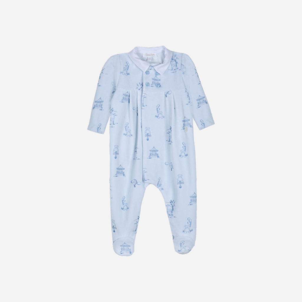 Patachou Babygrow - Pure Blue - Inverno 2025-Body-Patachou-Junior Barneklær