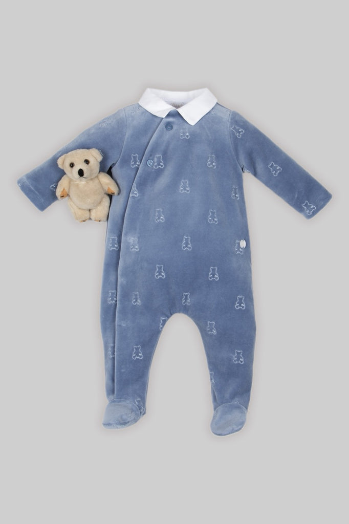 Patachou Babygrow - Pure Blue - Inverno 2025-Body-Patachou-Junior Barneklær