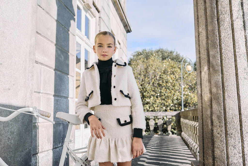 Patachou Jakke - Kids Girl Ivory - Inverno 2025-Yttertøy-Patachou-Junior Barneklær