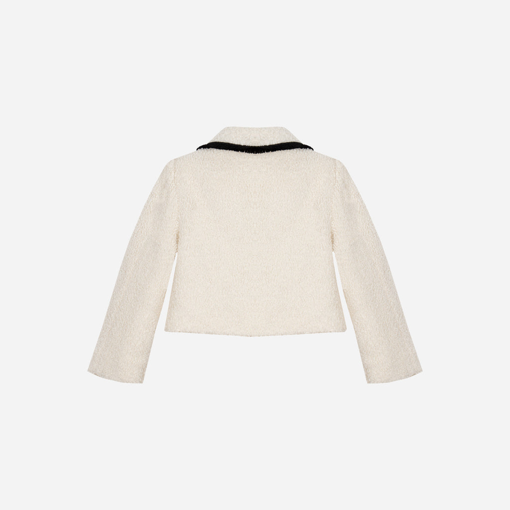 Patachou Jakke - Kids Girl Ivory - Inverno 2025-Yttertøy-Patachou-Junior Barneklær