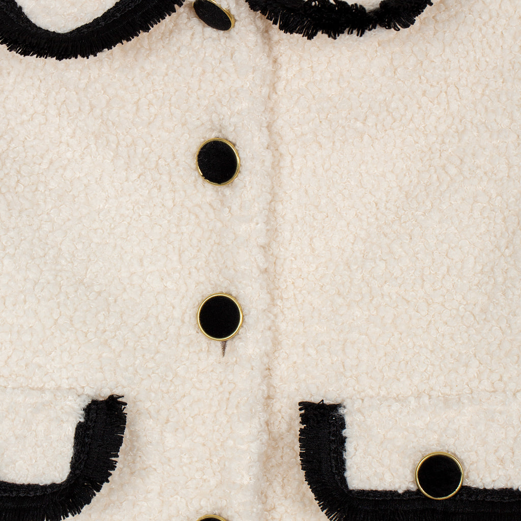 Patachou Jakke - Kids Girl Ivory - Inverno 2025-Yttertøy-Patachou-Junior Barneklær