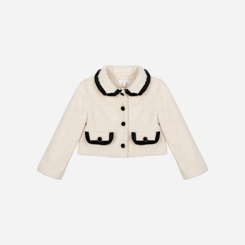 Patachou Jakke - Kids Girl Ivory - Inverno 2025-Yttertøy-Patachou-Junior Barneklær