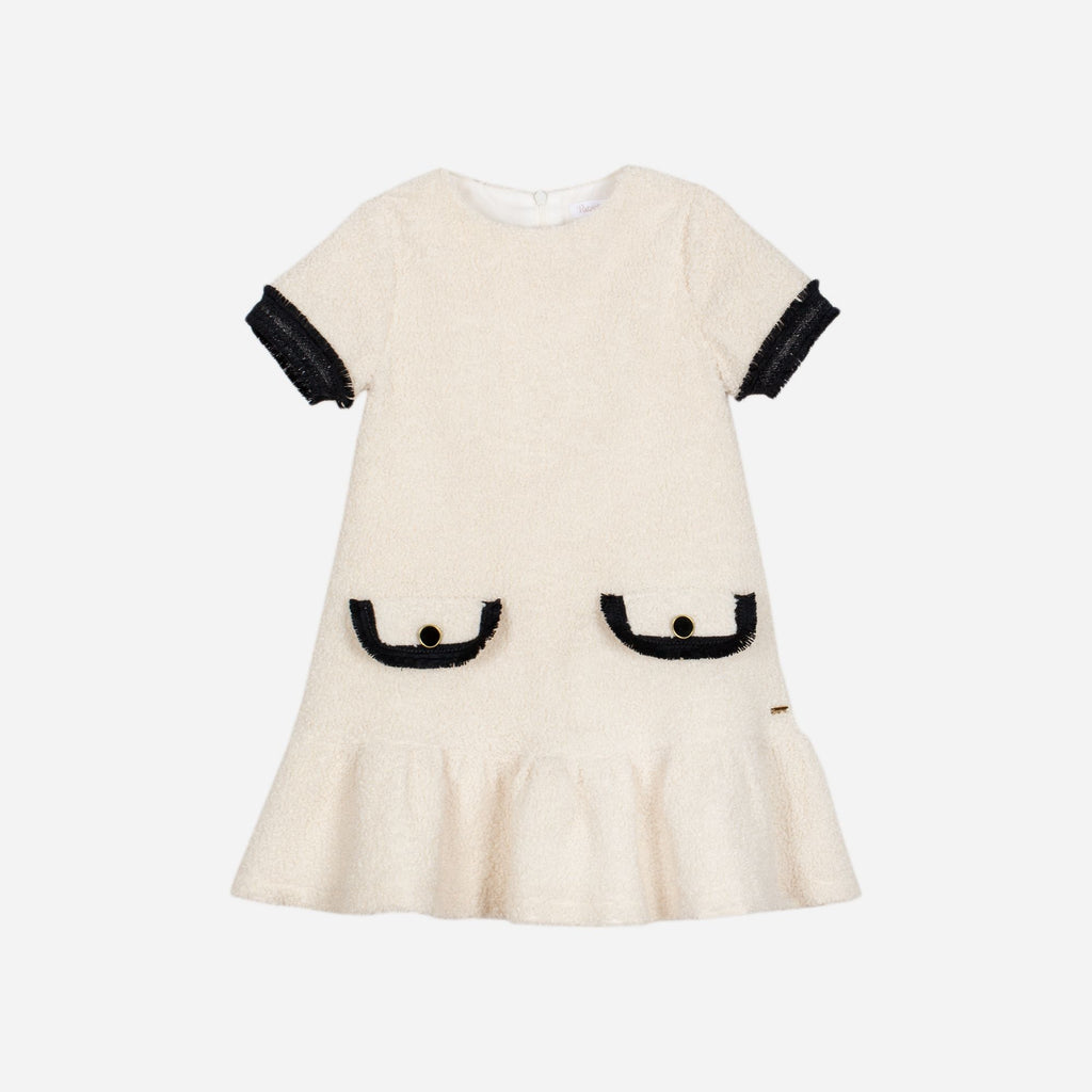 Patachou Kjole - Kids Girl Ivory - Inverno 2025-Vest-Patachou-Junior Barneklær