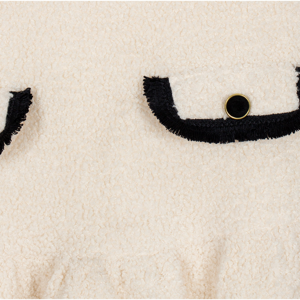 Patachou Kjole - Kids Girl Ivory - Inverno 2025-Vest-Patachou-Junior Barneklær