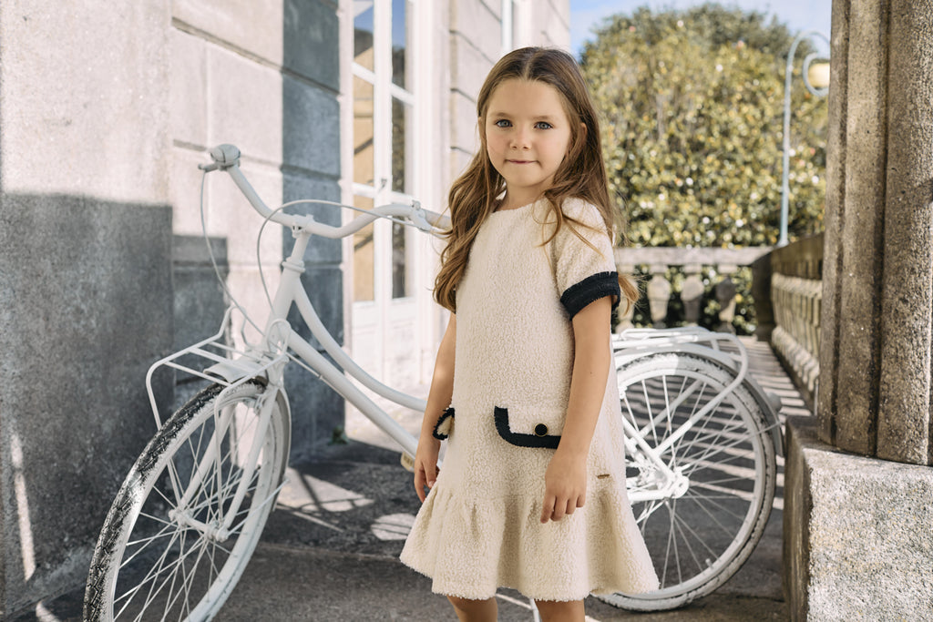 Patachou Kjole - Kids Girl Ivory - Inverno 2025-Vest-Patachou-Junior Barneklær