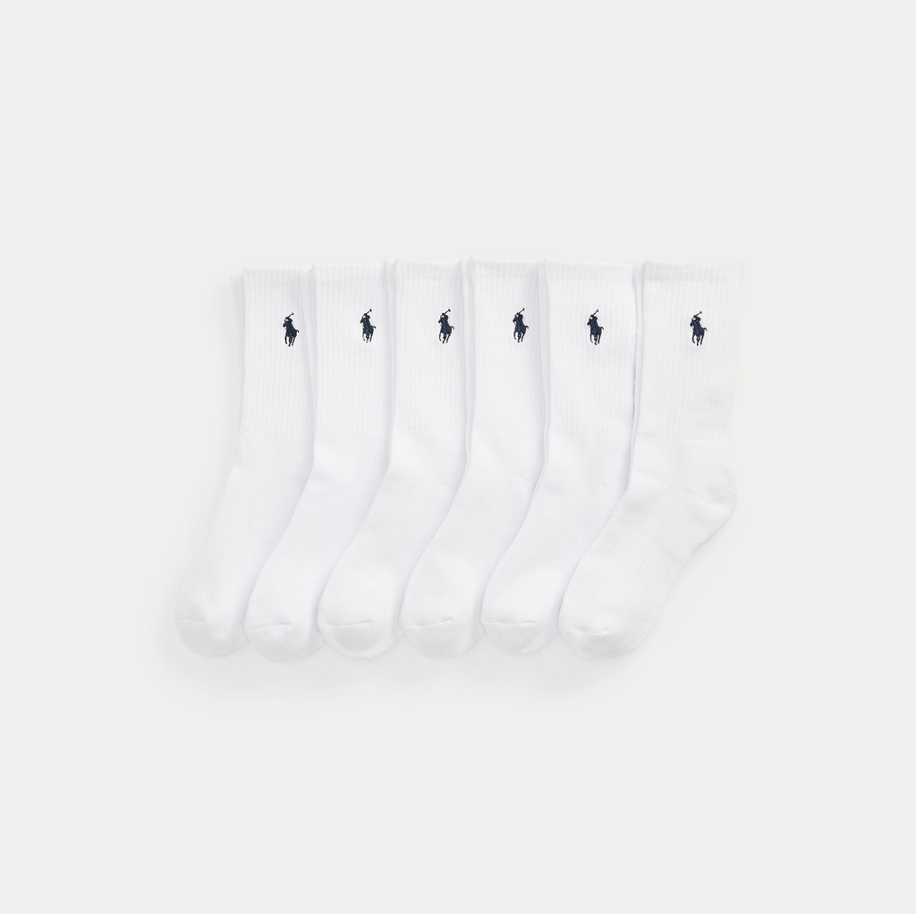 Ralph Lauren 6-pakk Sokker-Sokker-Ralph Lauren-Junior Barneklær